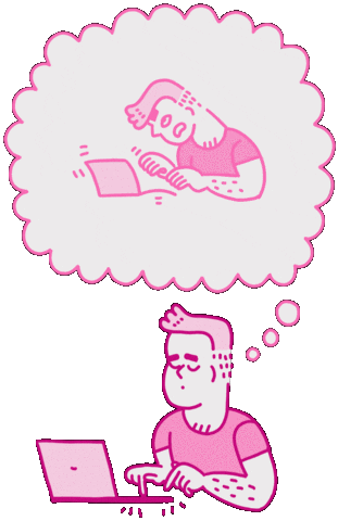 Monday Lunes Sticker by Gabriel Ebensperger