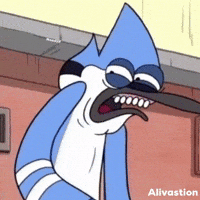 Cringe Mordecai GIF