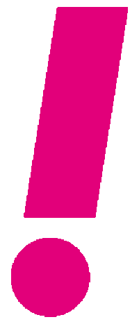 thomsit magenta boden ausrufezeichen parkett Sticker