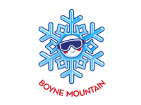 boynemountain winter ski michigan skiing Sticker