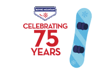 boynemountain ski michigan skiing snowboard Sticker