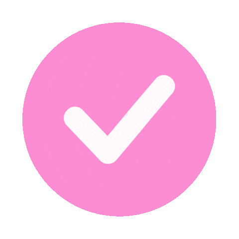 rescuemeatl done checkmark pinkcheck pink check mark Sticker
