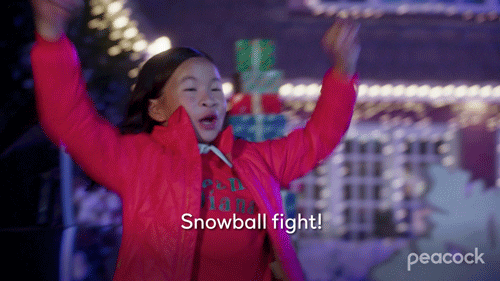 North Pole Snow GIF by PeacockTV