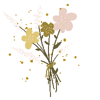 pageofwandsdesign nature thank you flowers sparkle Sticker