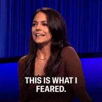 Scared Celebrity Jeopardy GIF by ABC Network