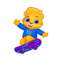 Speed Skating Sticker by Lucas and Friends by RV AppStudios
