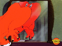 scared looney tunes GIF
