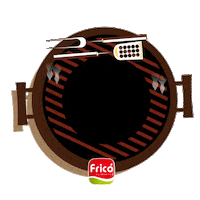 fricoalimentos familia churrasco sabor qualidade Sticker