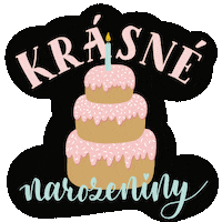 Birthday Czech Sticker