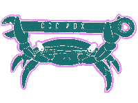 Crab Sticker by CCC PDX