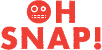 Text Oh Snap Sticker