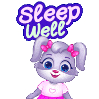 Good Night Sleeping Sticker by Lucas and Friends by RV AppStudios