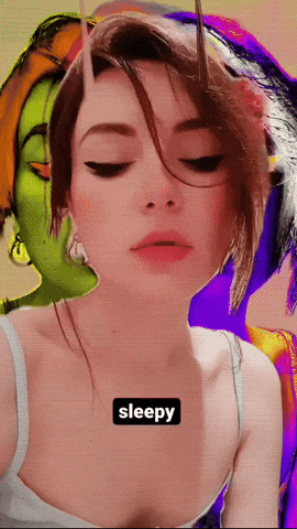 Sleepy Cute Girl GIF