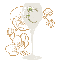 Art Sparkling Sticker by Perrier-Jouët