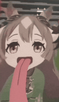 Girl Licking GIF