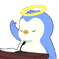 Can I Get An Amen Yes Sticker by Pudgy Penguins