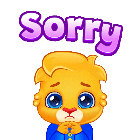 Sorry Forgive Me Sticker by Lucas and Friends by RV AppStudios