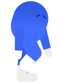 Sad Walk Sticker by James Huson