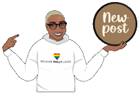becausephillyislove love new post pride philly Sticker
