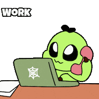 Angry Work Work Sticker by Christophers Genie