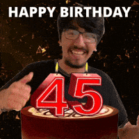 45Th Birthday GIF