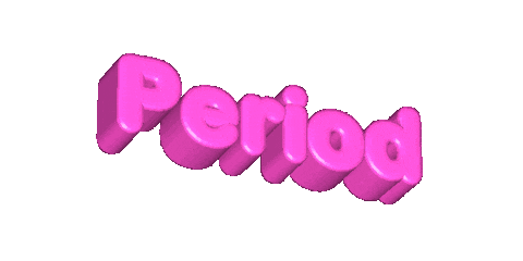 Period Sticker by Jennifer Greenhill