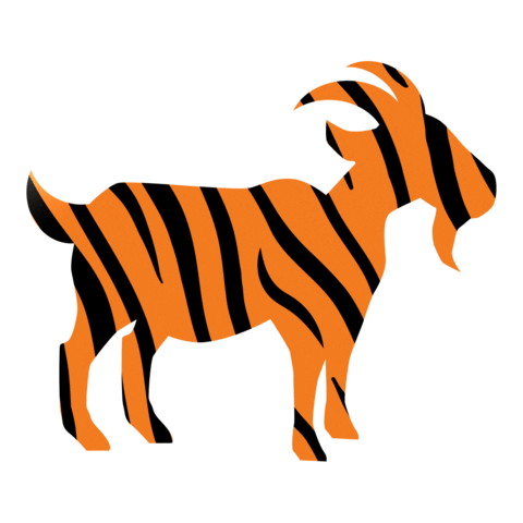 wagglegolf giphyupload golf goat tiger Sticker