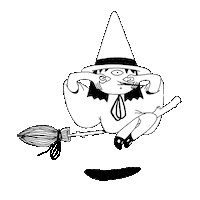 katjabuzova halloween fly eye witch Sticker