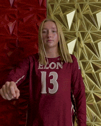 Elon Volleyball GIF by Elon Phoenix