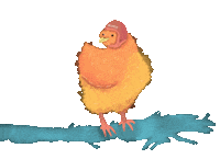 Chicken Smile Sticker