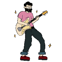 Dance Rock Out Sticker