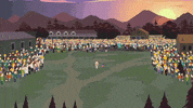 crowd group GIF by South Park 