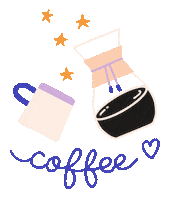 Coffee Morning Sticker by Manon Louart