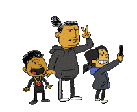 Tallcartoons family adrianram selfiesquad Sticker