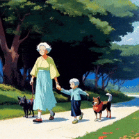 Dog Family GIF