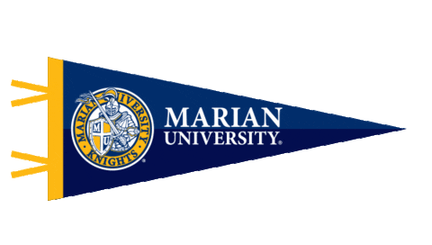 Go Blue Sticker by Marian University