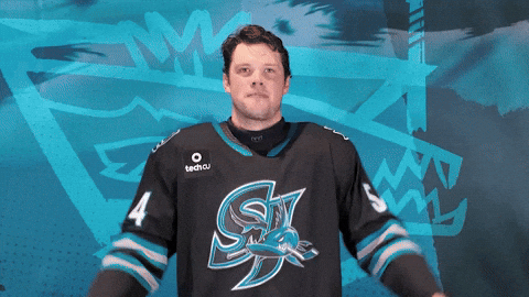 Get Loud Hockey GIF by San Jose Barracuda
