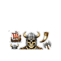 Skull Hablar Sticker