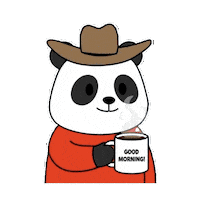 Good Morning Gm Sticker by Pandu Pandas