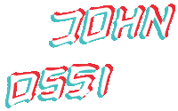 johnossi logo 3d johnossi 3d effect Sticker