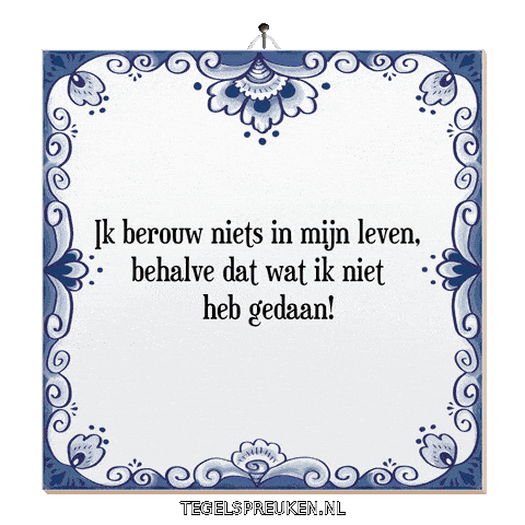 Spreuk Reflectie Sticker by Tegelspreuken.nl