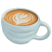 jillibe coffee cafe cozy warm Sticker
