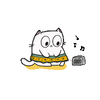 sarahgonzales430b dance music cat dancing Sticker