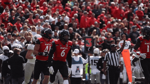 University Of Cincinnati Uc Football GIF by Cincinnati Bearcats