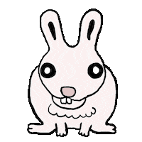 buruburuburub4 rabbit うさぎ 兎 干支 Sticker