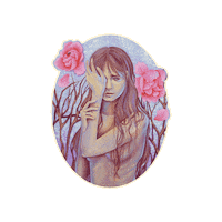 julianahellmuth german painting watercolor filipina Sticker