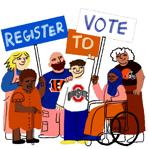 Voting Ohio State Sticker by #GoVote