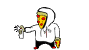 Stranger Things Pizza Sticker by deladeso