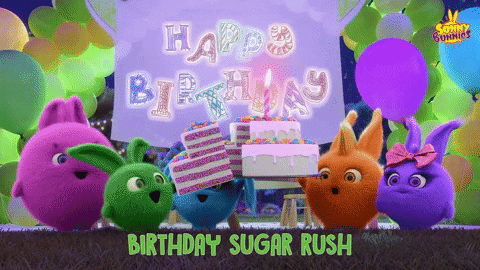 Celebrate Happy Birthday GIF by Sunny Bunnies