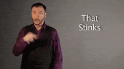 that stinks sign language GIF by Sign with Robert